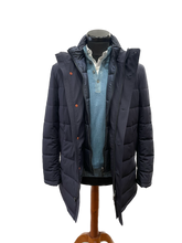 Load image into Gallery viewer, Zefiro Puffa Coat with removable bib
