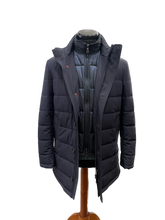 Load image into Gallery viewer, Zefiro Puffa Coat with removable bib
