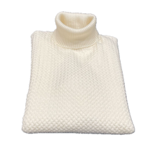 Load image into Gallery viewer, Roll neck in Cream merino wool
