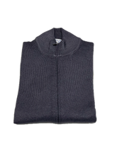 Load image into Gallery viewer, Full Zip sweater zip in grey vintage merino wool
