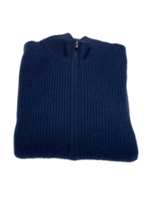 Load image into Gallery viewer, English Rib Cashmere Zip Cardigan
