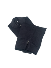 Load image into Gallery viewer, Full Zip sweater zip in grey vintage merino wool

