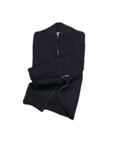 Load image into Gallery viewer, Full Zip sweater zip in navy merino wool
