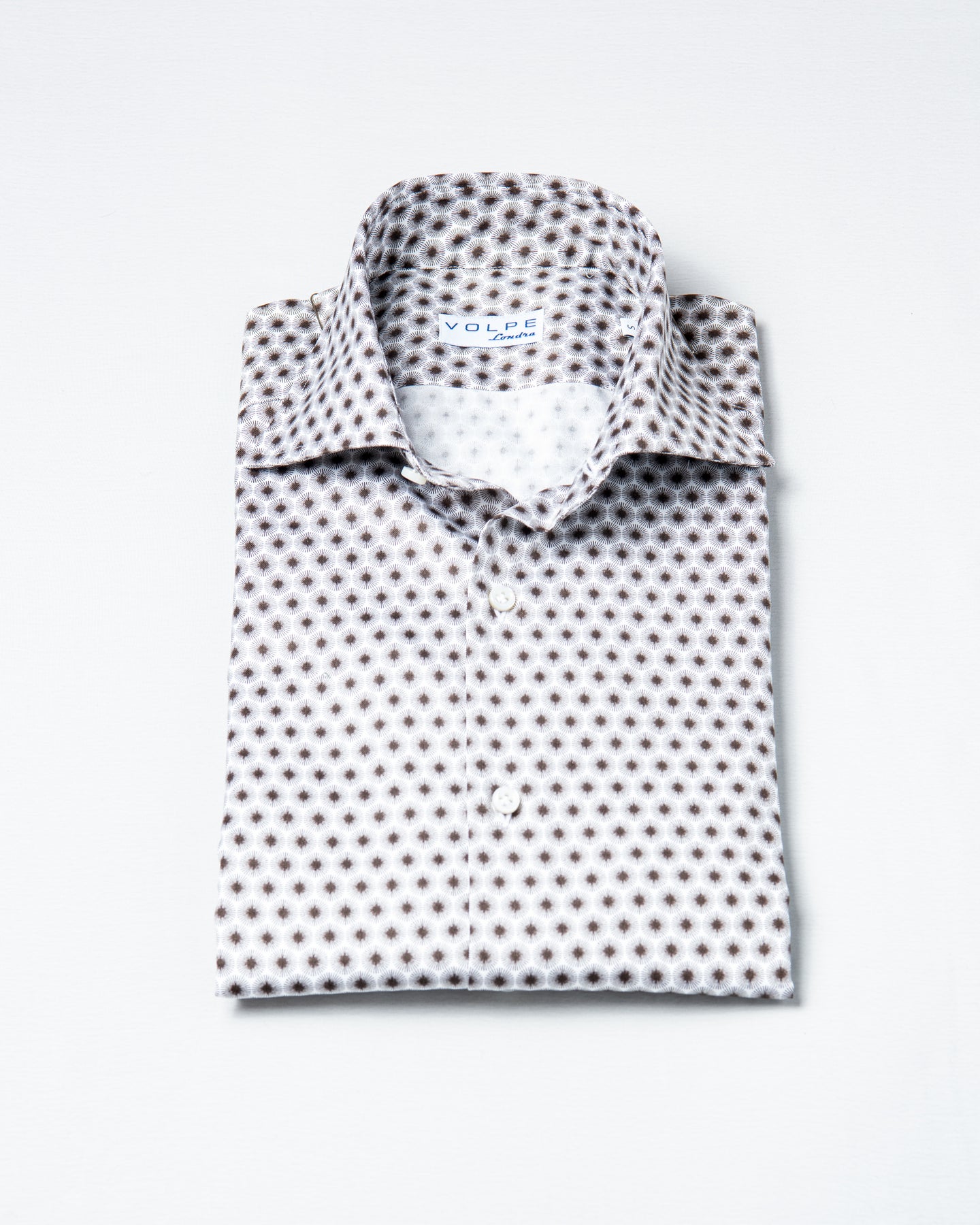 Printed cotton long sleeve shirt