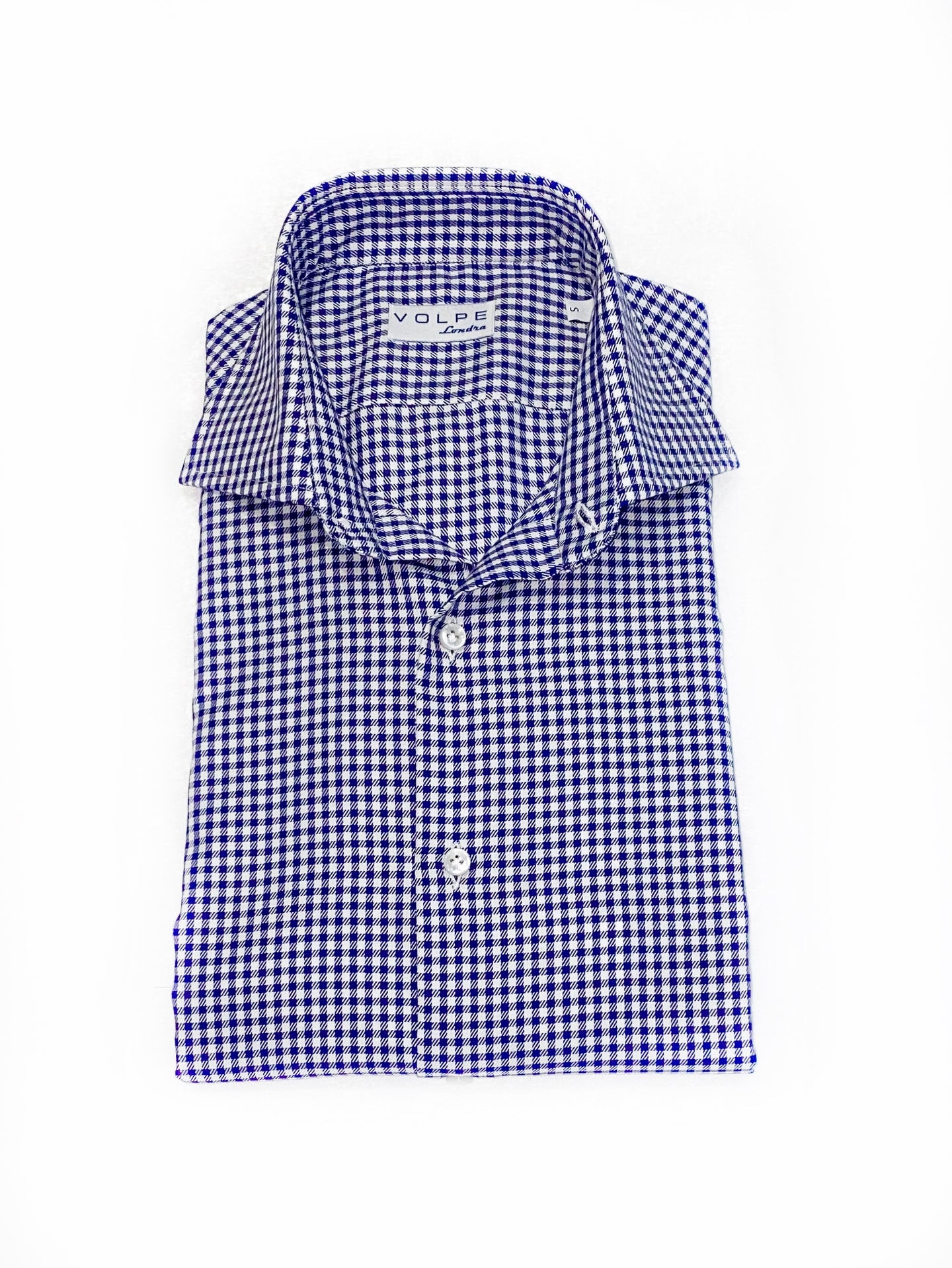 Long sleeved gingham check shirt
